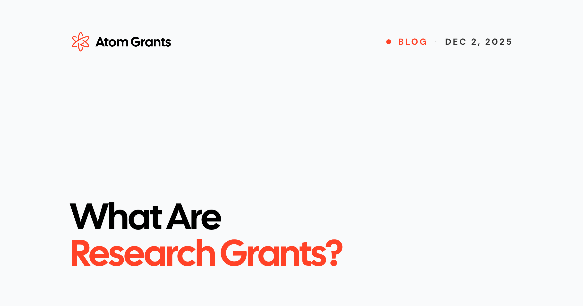 What Are Research Grants? | Atom Grants Blog