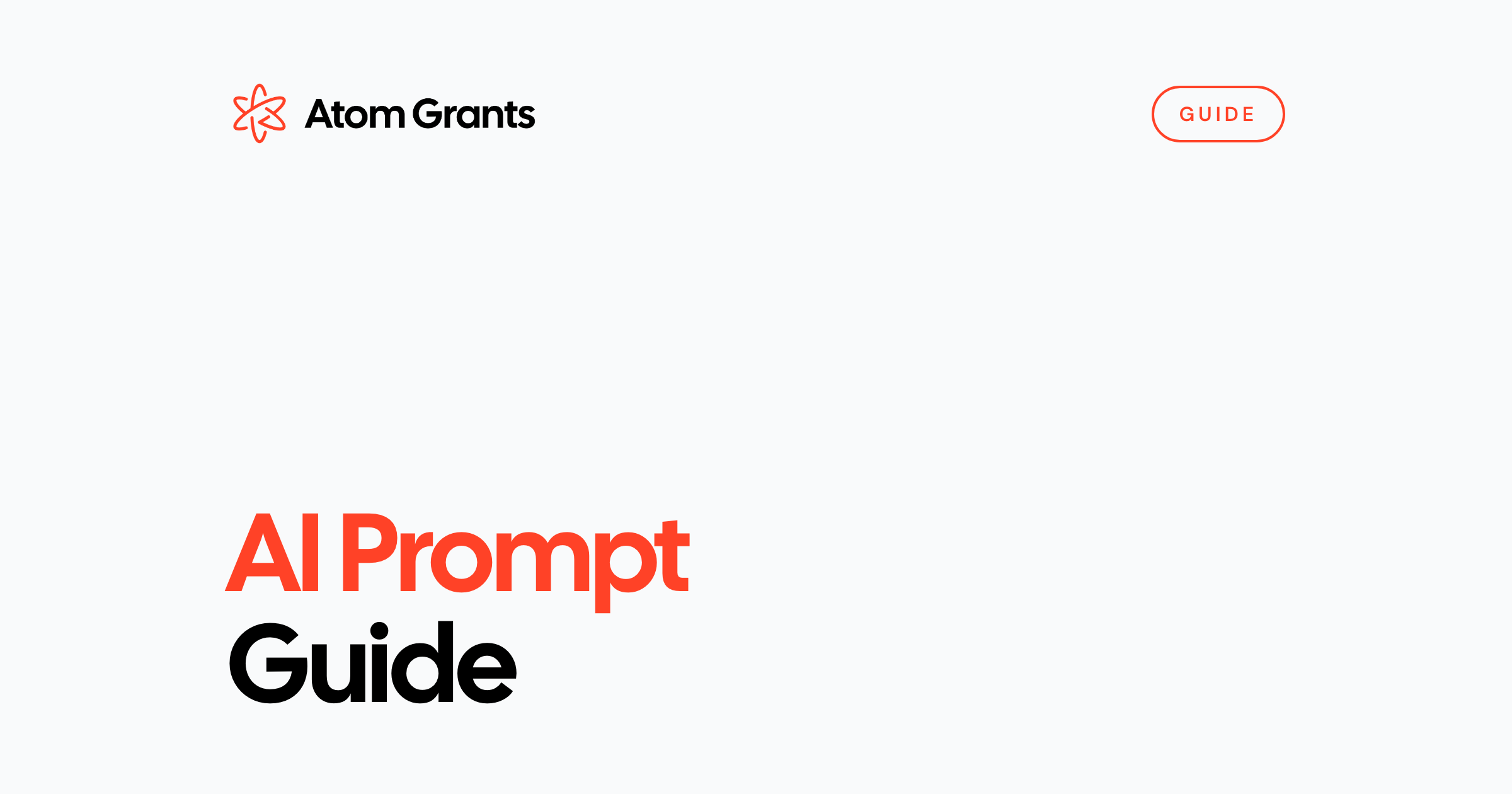 AI Prompt Guide | Atom Grants